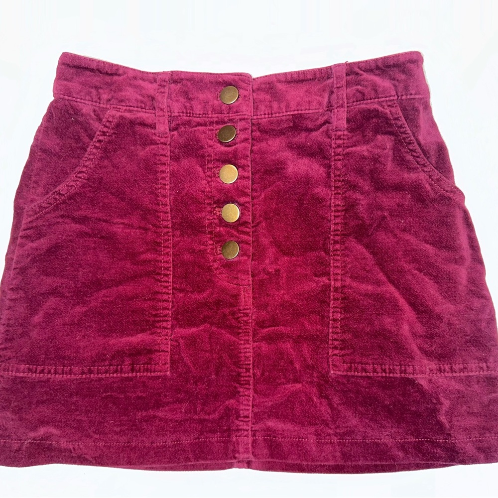 Forever 21 Red Mini A-Line Skirt for Casual Wear